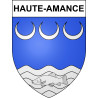 Haute-Amance Sticker wappen, gelsenkirchen, augsburg, klebender aufkleber