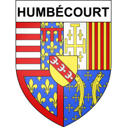 Humbécourt 52 ville sticker blason écusson autocollant adhésif