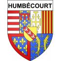 Humbécourt 52 ville sticker blason écusson autocollant adhésif