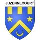 Pegatinas escudo de armas de Juzennecourt adhesivo de la etiqueta engomada