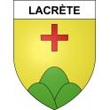 Lacrète 52 ville sticker blason écusson autocollant adhésif