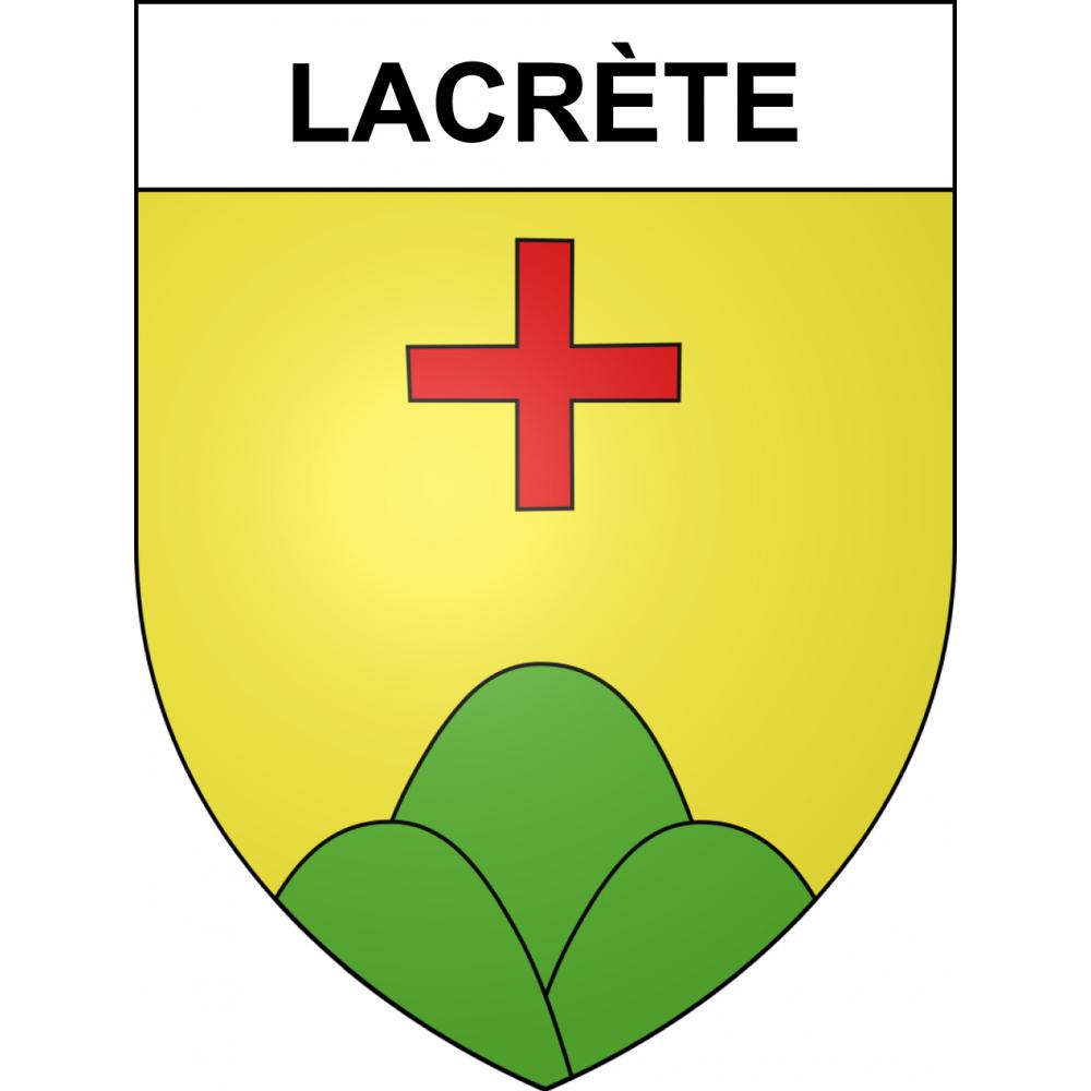 Lacrète Sticker wappen, gelsenkirchen, augsburg, klebender aufkleber