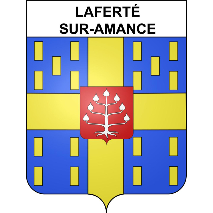 Laferté-sur-Amance Sticker wappen, gelsenkirchen, augsburg, klebender aufkleber
