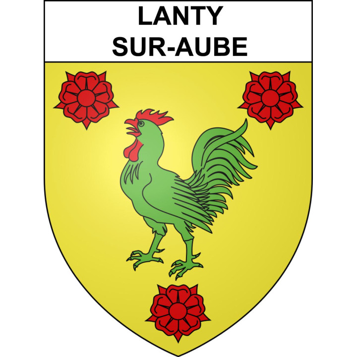 Stickers coat of arms Lanty-sur-Aube adhesive sticker