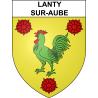 Stickers coat of arms Lanty-sur-Aube adhesive sticker