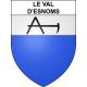 Le Val-d'Esnoms Sticker wappen, gelsenkirchen, augsburg, klebender aufkleber