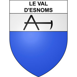 Le Val-d'Esnoms Sticker wappen, gelsenkirchen, augsburg, klebender aufkleber