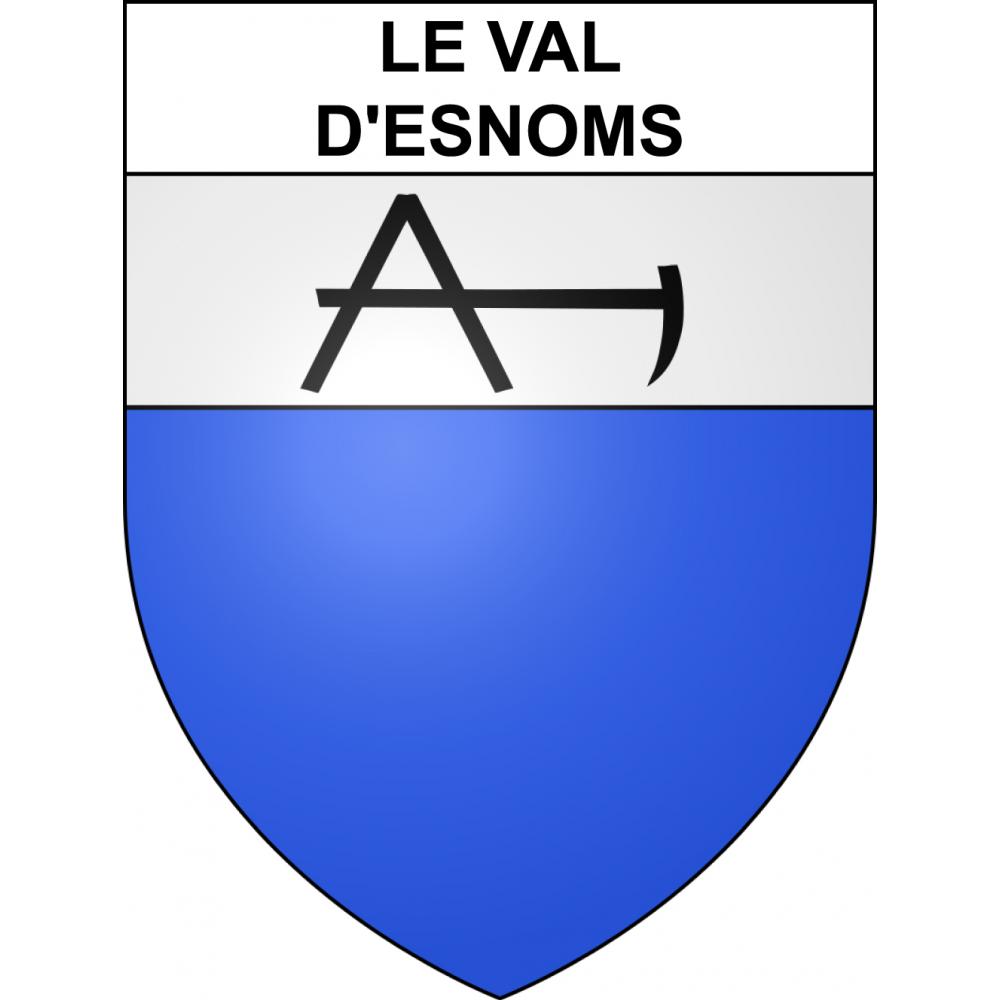 Pegatinas escudo de armas de Le Val-d'Esnoms adhesivo de la etiqueta engomada