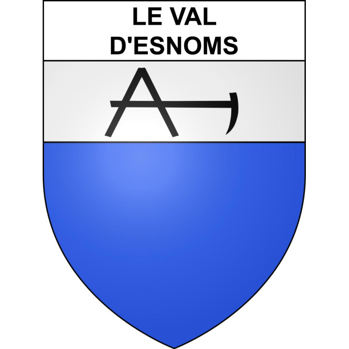 Le Val-d'Esnoms Sticker wappen, gelsenkirchen, augsburg, klebender aufkleber