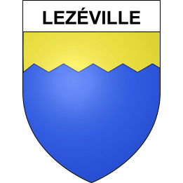 Pegatinas escudo de armas de Lezéville adhesivo de la etiqueta engomada