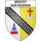 Pegatinas escudo de armas de Montot-sur-Rognon adhesivo de la etiqueta engomada