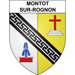 Montot-sur-Rognon Sticker wappen, gelsenkirchen, augsburg, klebender aufkleber