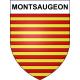 Montsaugeon 52 ville sticker blason écusson autocollant adhésif