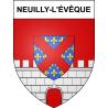 Neuilly-l'Évêque Sticker wappen, gelsenkirchen, augsburg, klebender aufkleber