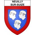 Neuilly-sur-Suize 52 ville sticker blason écusson autocollant adhésif
