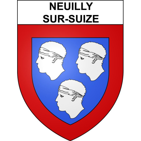 Neuilly-sur-Suize 52 ville sticker blason écusson autocollant adhésif