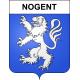 Pegatinas escudo de armas de Nogent adhesivo de la etiqueta engomada