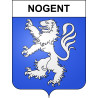 Nogent Sticker wappen, gelsenkirchen, augsburg, klebender aufkleber