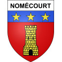 Pegatinas escudo de armas de Nomécourt adhesivo de la etiqueta engomada