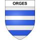 Orges 52 ville sticker blason écusson autocollant adhésif