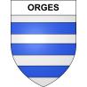 Orges 52 ville sticker blason écusson autocollant adhésif