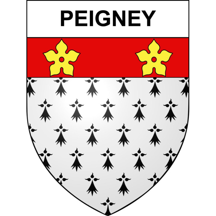 Peigney 52 ville sticker blason écusson autocollant adhésif