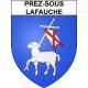 Prez-sous-Lafauche 52 ville sticker blason écusson autocollant adhésif