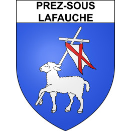 Prez-sous-Lafauche 52 ville sticker blason écusson autocollant adhésif