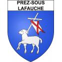 Prez-sous-Lafauche 52 ville sticker blason écusson autocollant adhésif