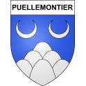 Puellemontier 52 ville sticker blason écusson autocollant adhésif