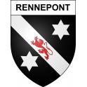 Rennepont 52 ville sticker blason écusson autocollant adhésif