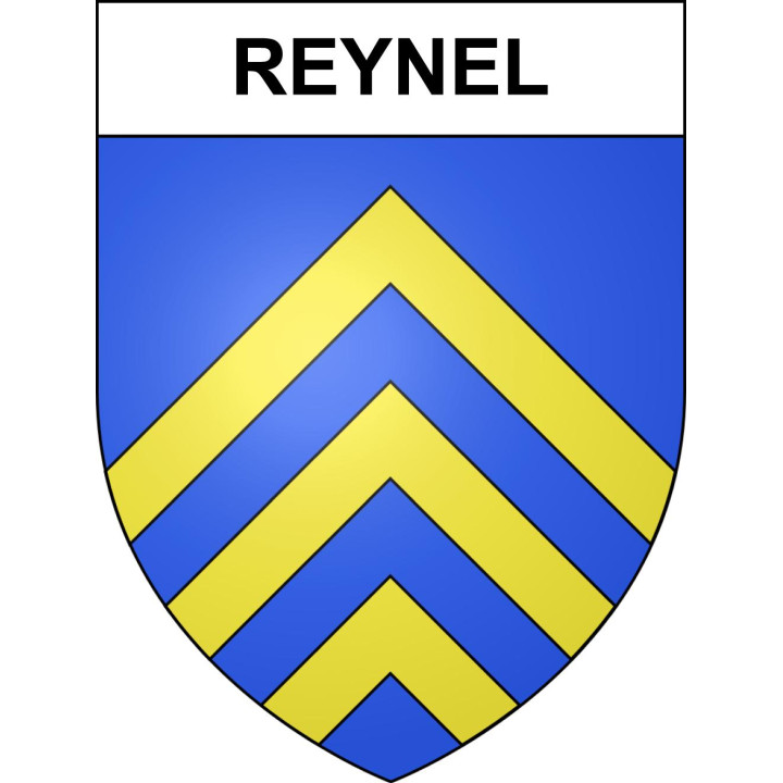 Pegatinas escudo de armas de Reynel adhesivo de la etiqueta engomada