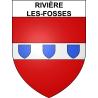 Stickers coat of arms Rivière-les-Fosses adhesive sticker