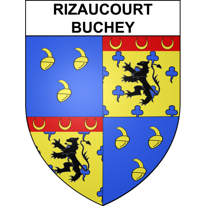 Rizaucourt-Buchey 52 ville sticker blason écusson autocollant adhésif