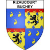 Rizaucourt-Buchey Sticker wappen, gelsenkirchen, augsburg, klebender aufkleber