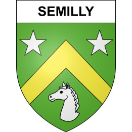 Stickers coat of arms Semilly adhesive sticker