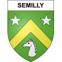 Semilly 52 ville sticker blason écusson autocollant adhésif