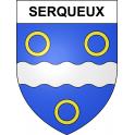 Serqueux 52 ville sticker blason écusson autocollant adhésif