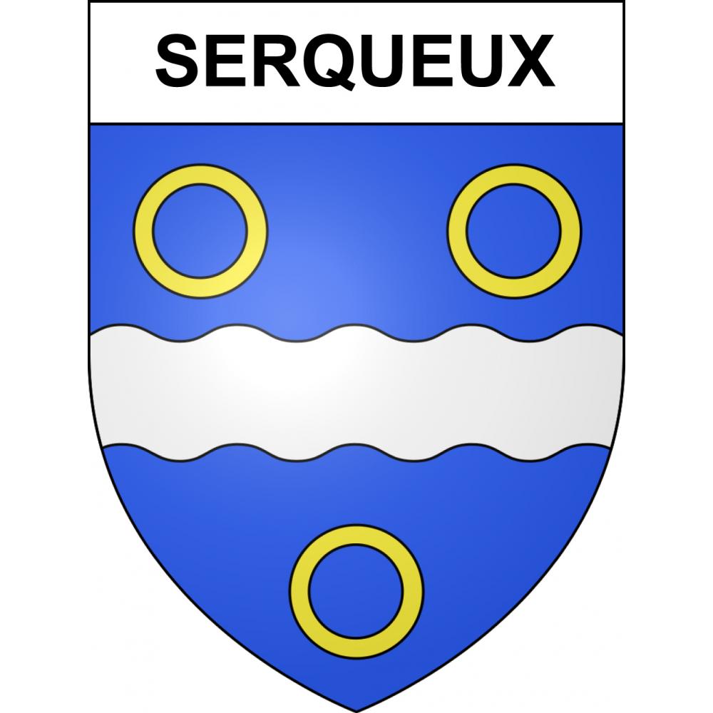 Serqueux 52 ville sticker blason écusson autocollant adhésif