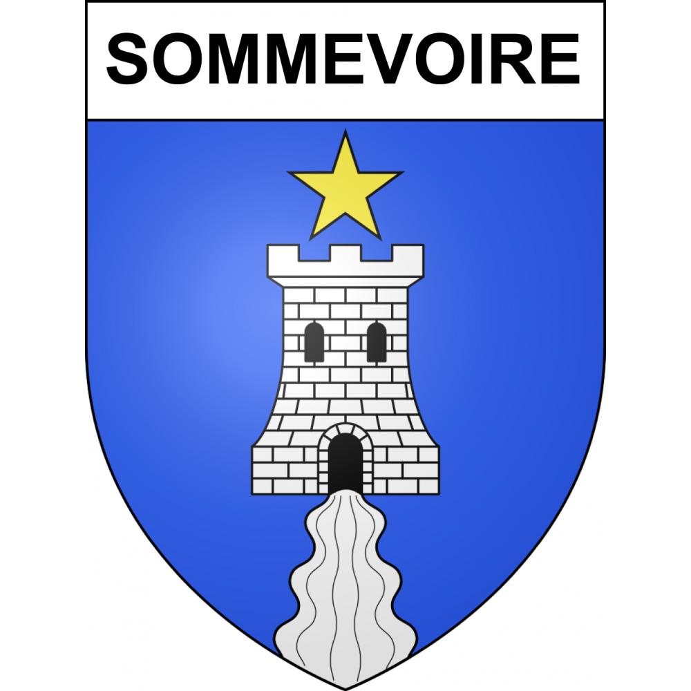 Sommevoire 52 ville sticker blason écusson autocollant adhésif