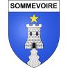 Pegatinas escudo de armas de Sommevoire adhesivo de la etiqueta engomada