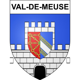 Pegatinas escudo de armas de Val-de-Meuse adhesivo de la etiqueta engomada