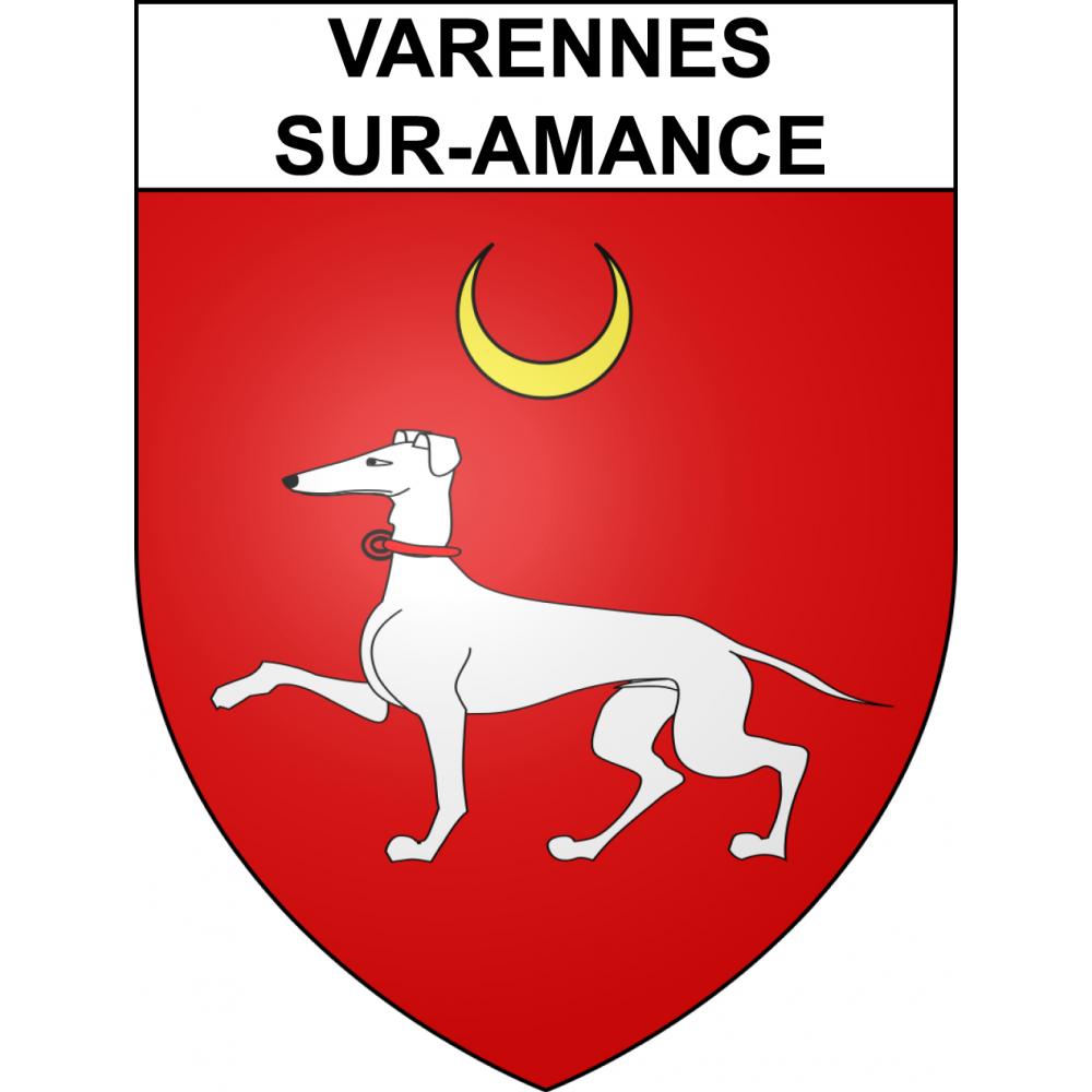 Varennes-sur-Amance 52 ville sticker blason écusson autocollant adhésif