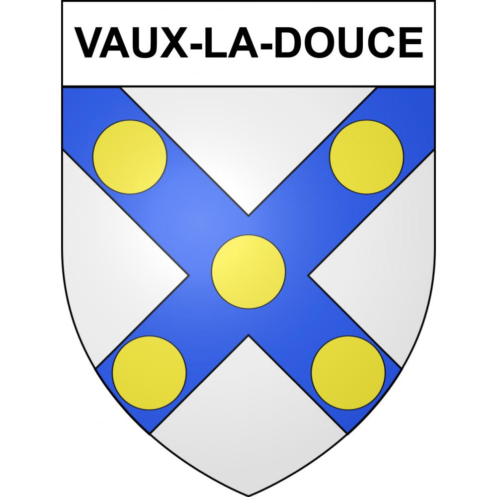 Vaux-la-Douce 52 ville sticker blason écusson autocollant adhésif