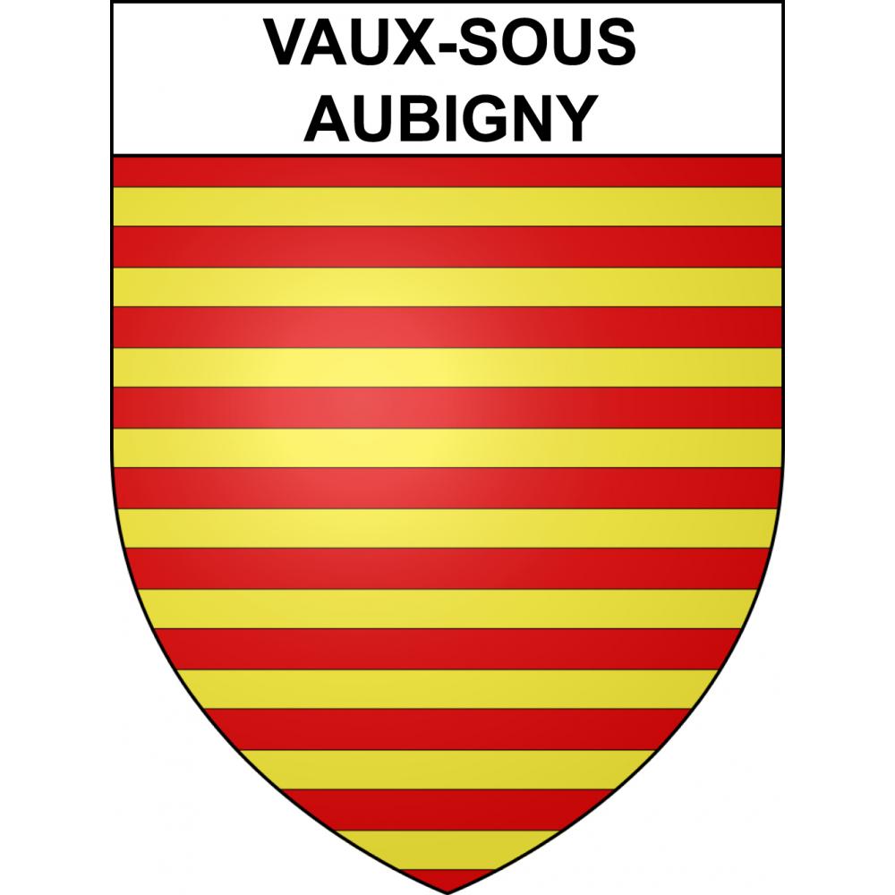 Vaux-sous-Aubigny 52 ville sticker blason écusson autocollant adhésif