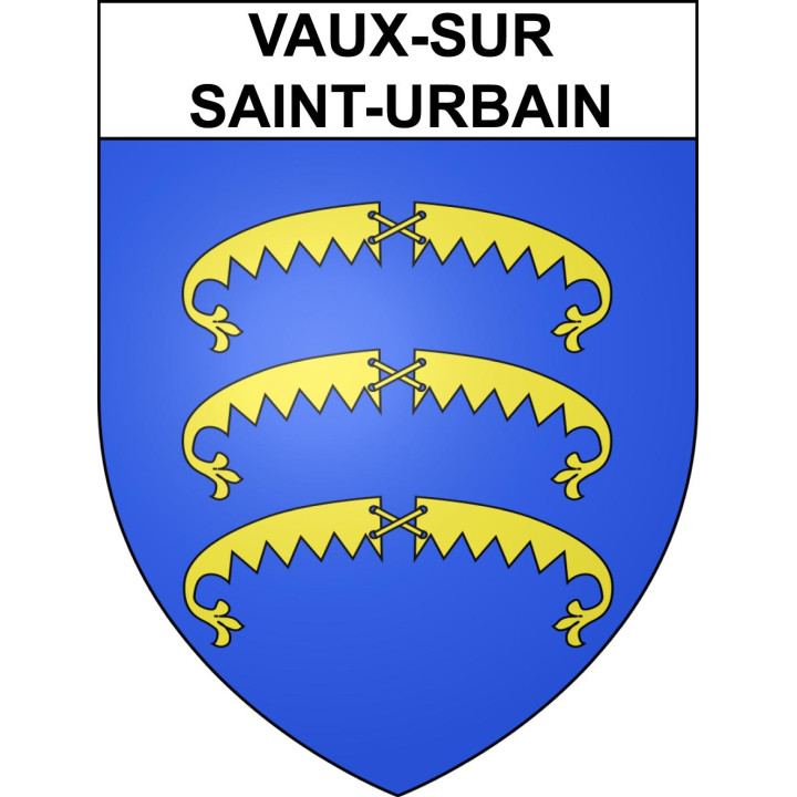 Vaux-sur-Saint-Urbain 52 ville sticker blason écusson autocollant adhésif