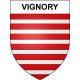 Vignory 52 ville sticker blason écusson autocollant adhésif