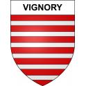 Vignory 52 ville sticker blason écusson autocollant adhésif