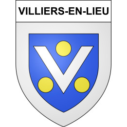 Villiers-en-Lieu 52 ville sticker blason écusson autocollant adhésif