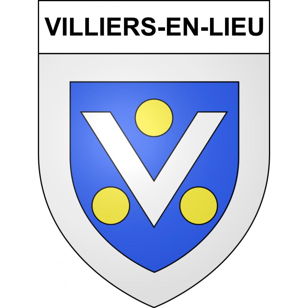 Villiers-en-Lieu 52 ville sticker blason écusson autocollant adhésif